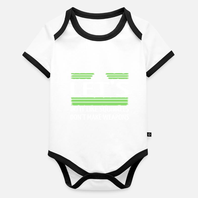 Gift Idea Hippie Happy Statement Joke Organic Baby Contrasting Bodysuit