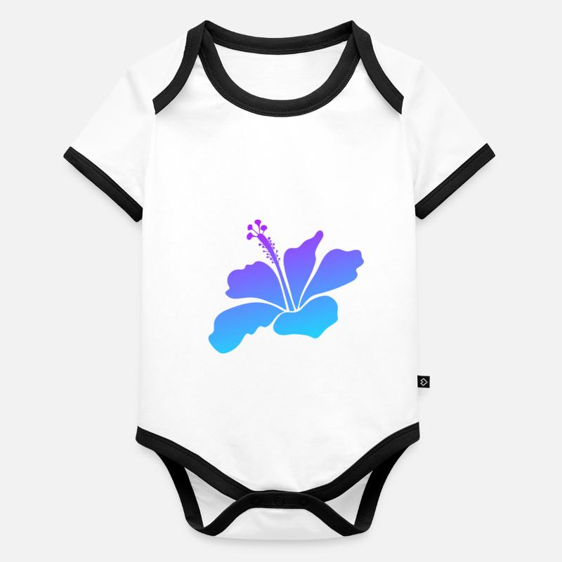 Blumen Feeling Baby Bio-Kurzarm-Kontrastbody