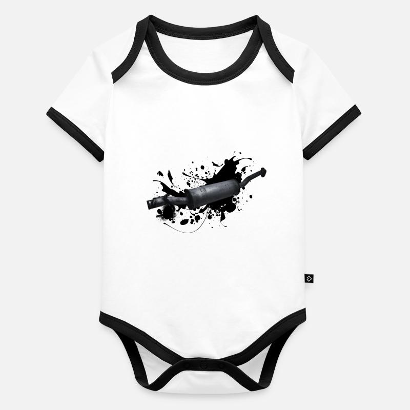 Exhaust: Sonorous performance Organic Baby Contrasting Bodysuit