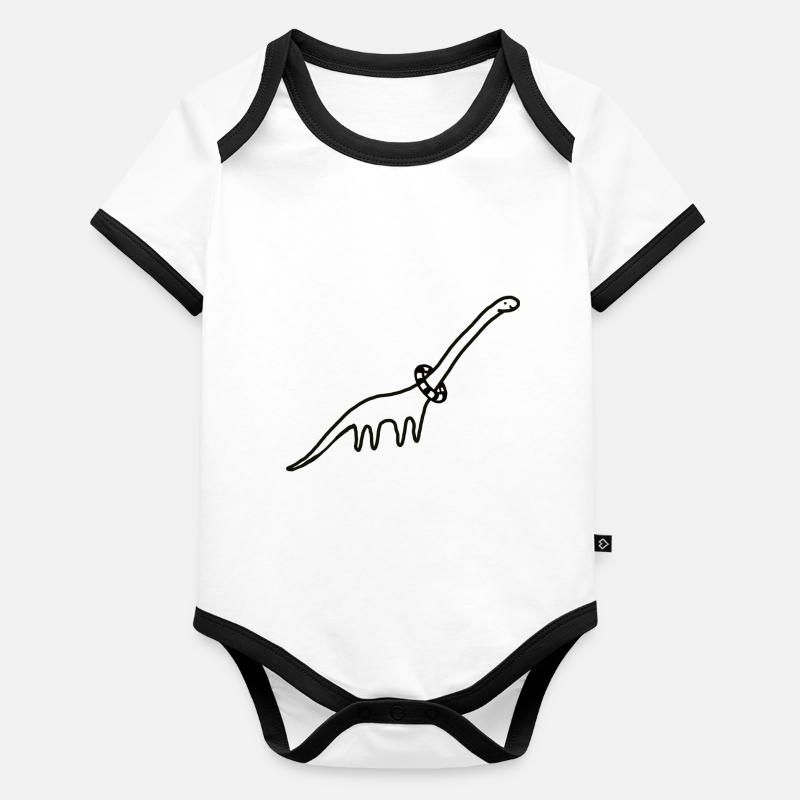 RoarSomeShirt Organic Baby Contrasting Bodysuit