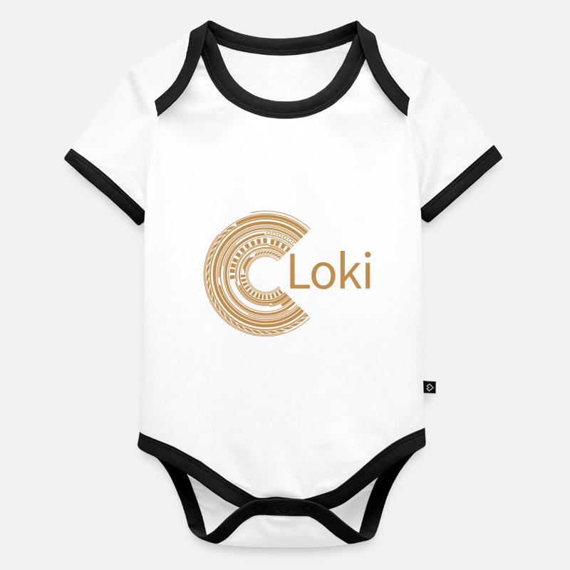 Für Loki Baby Bio-Kurzarm-Kontrastbody