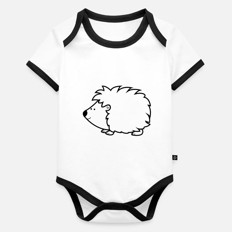 hedgehog Organic Baby Contrasting Bodysuit