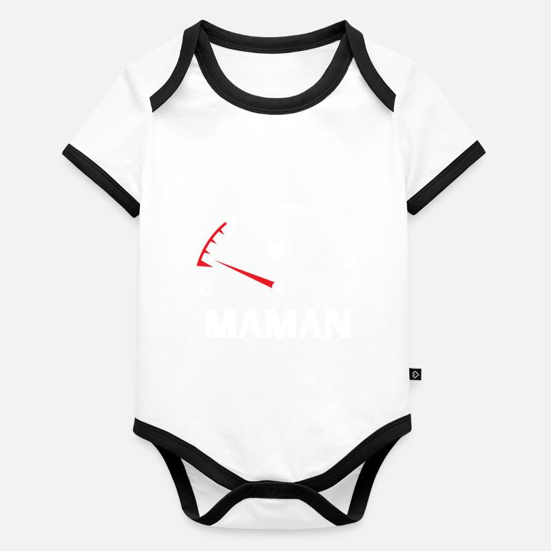 Mom daddy baby assorted Organic Baby Contrasting Bodysuit