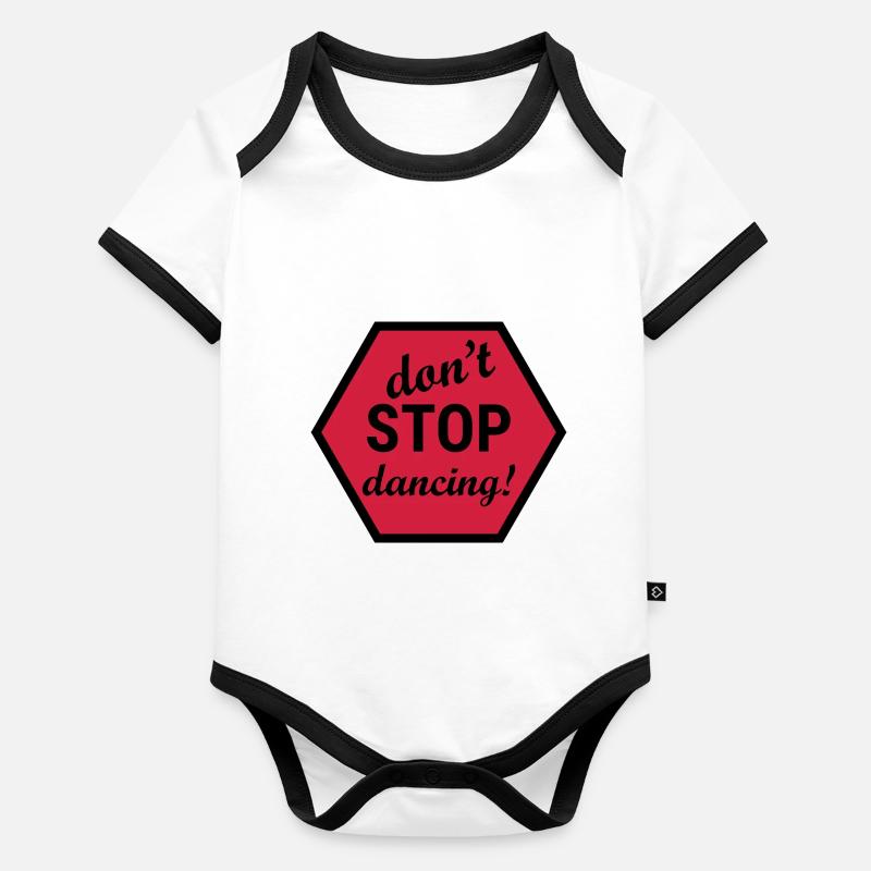 Dancing Dance Music Organic Baby Contrasting Bodysuit