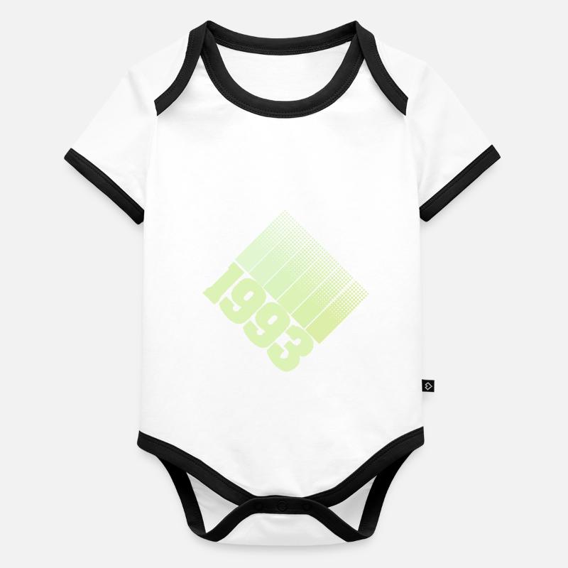 Game Year1993 Organic Baby Contrasting Bodysuit