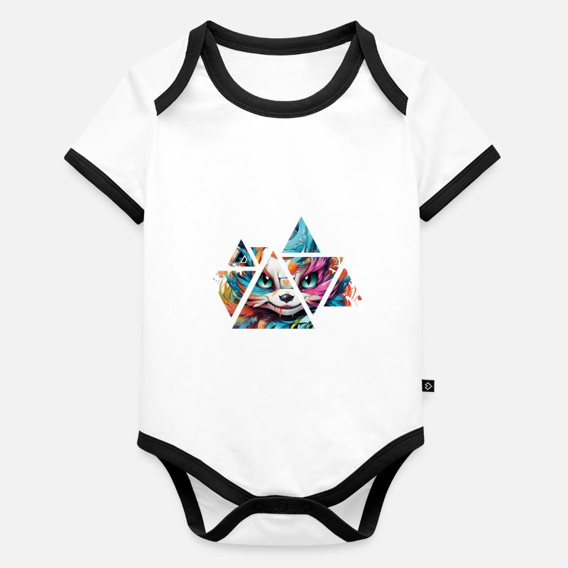 drache chibi Baby Bio-Kurzarm-Kontrastbody