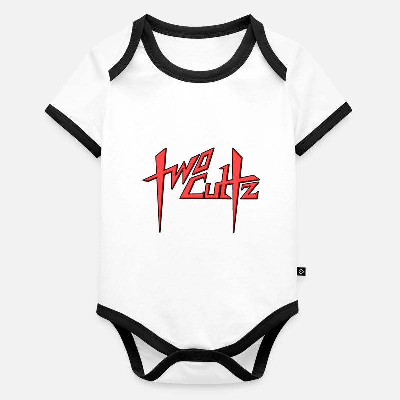 2Cultz SpeedyLogo Rouge Body Bébé bio contrasté manches courtes