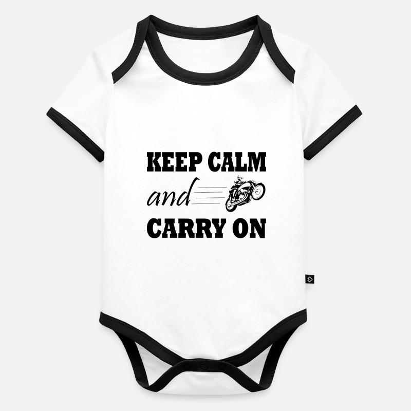 Motorcycle Organic Baby Contrasting Bodysuit