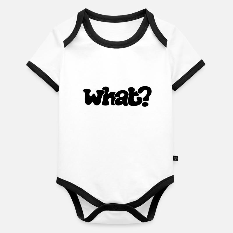 What? Organic Baby Contrasting Bodysuit