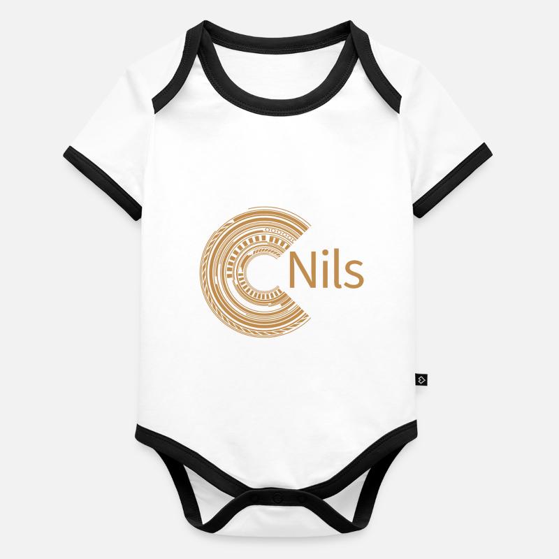 Für Nils Baby Bio-Kurzarm-Kontrastbody