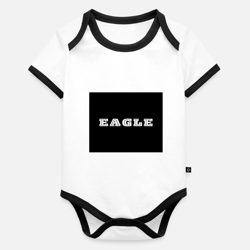 EAGLE Body Bébé bio contrasté manches courtes