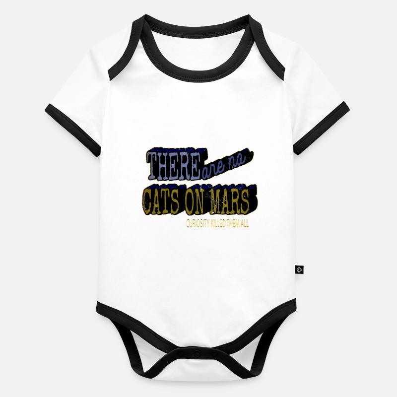 Happy Night Sky Cool Statement Present Idea Jokes - Organic Baby Contrasting Bodysuit - 