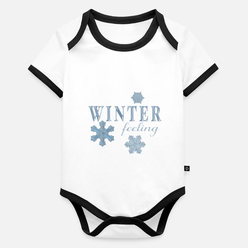 Winter Feeling Organic Baby Contrasting Bodysuit
