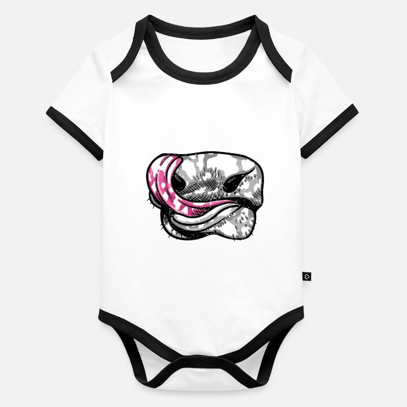 Bauer Bauernhof Tier Kuh Lustiges Kuh Muster Baby Bio-Kurzarm-Kontrastbody