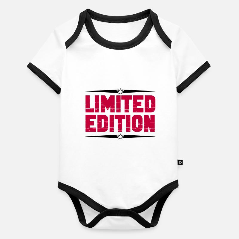 limited edition Baby Bio-Kurzarm-Kontrastbody