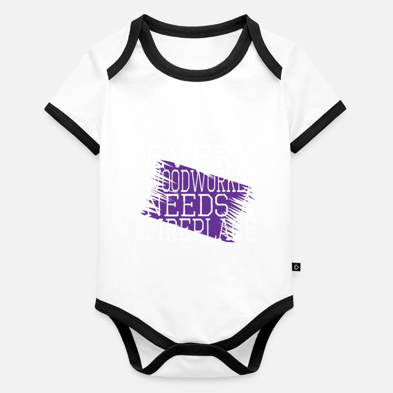 Idée de cadeau de Noël Couples Bodybuilder Body Bébé bio contrasté manches courtes