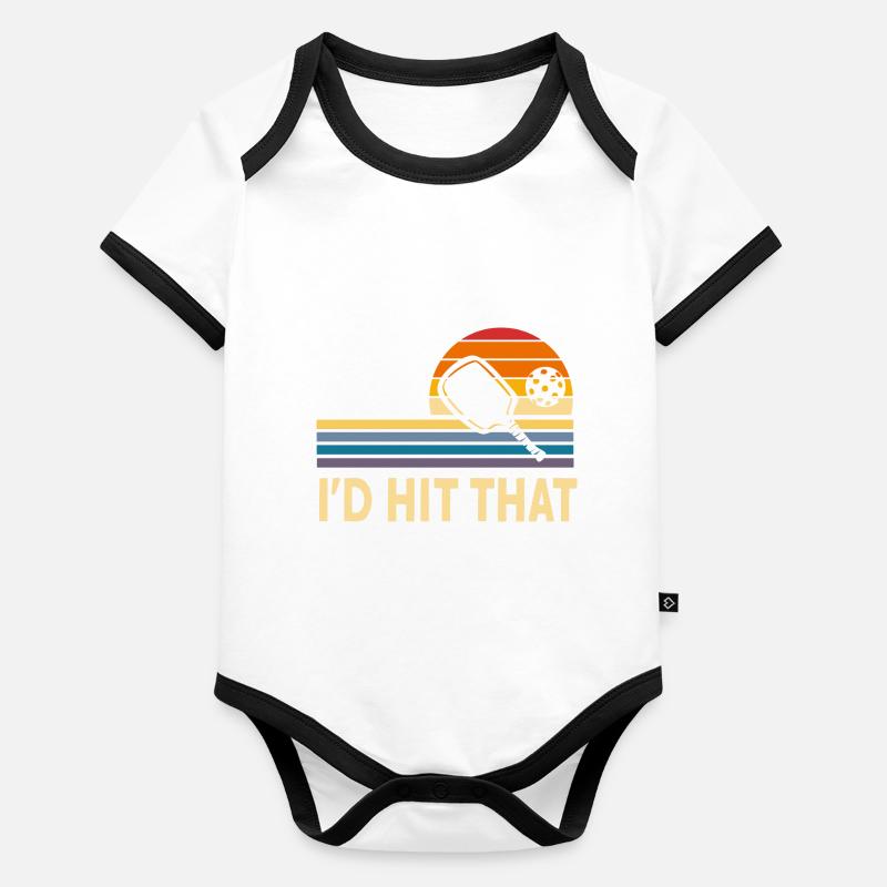 Shuttlecock Organic Baby Contrasting Bodysuit