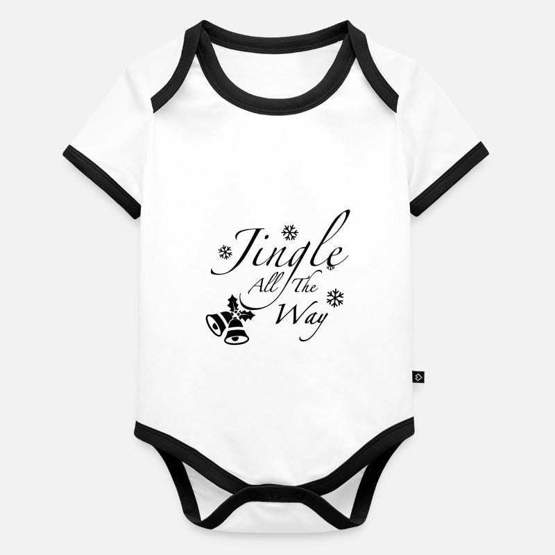 Jingle jusqu’au bout Body Bébé bio contrasté manches courtes