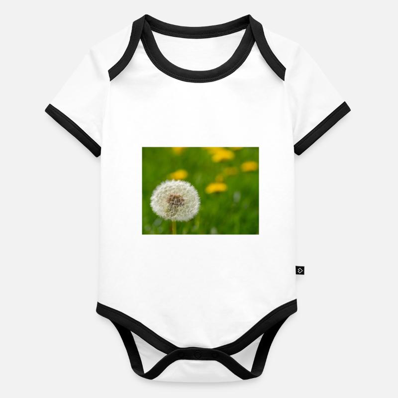 Loewenzahn Baby Bio-Kurzarm-Kontrastbody