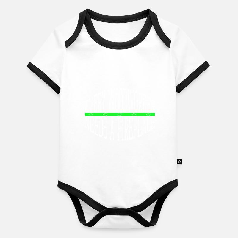 charpentier drôle bûcheron drôle artisan conception Body Bébé bio contrasté manches courtes