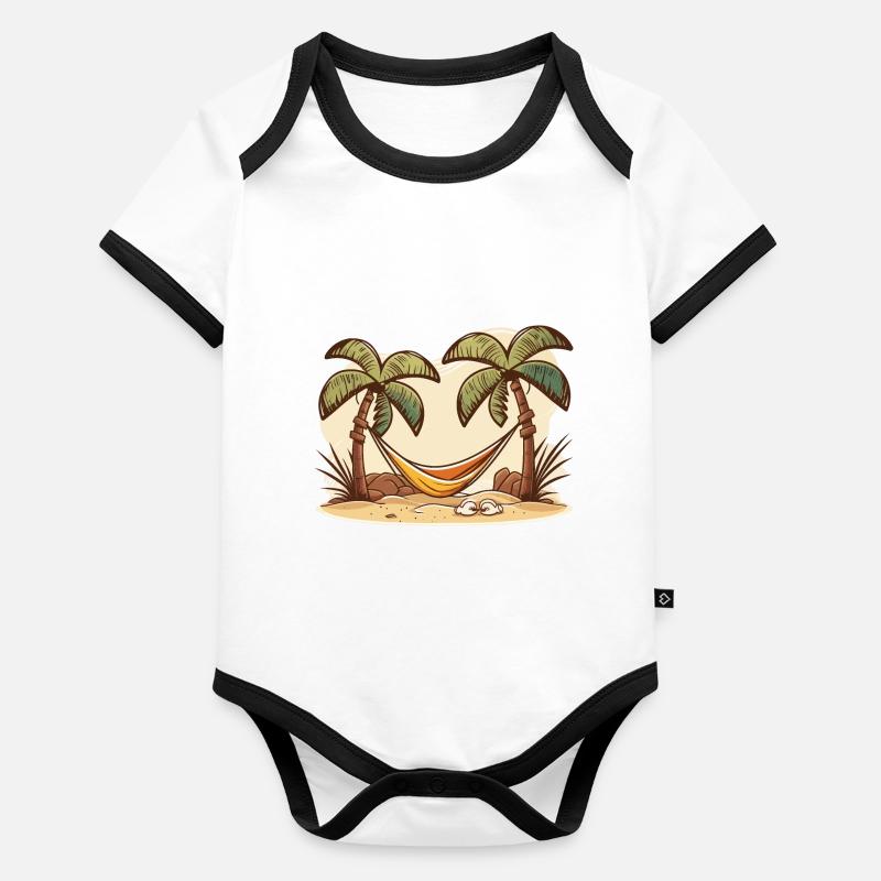 The Hammock Relaxer Organic Baby Contrasting Bodysuit