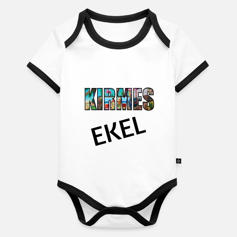 Kirmes Ekel Baby Bio-Kurzarm-Kontrastbody