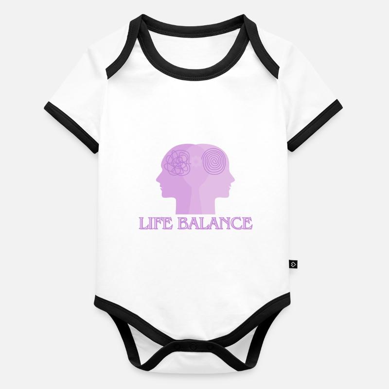 Life balance Baby Bio-Kurzarm-Kontrastbody