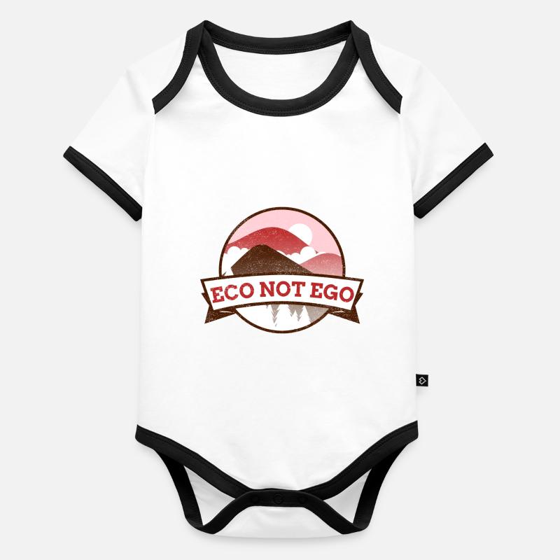 Eco not Ego Baby Bio-Kurzarm-Kontrastbody