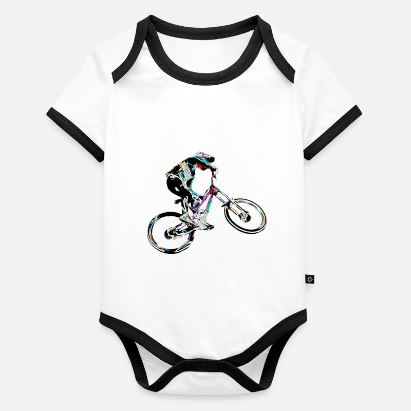 MTB MTB Downhill Organic Baby Contrasting Bodysuit