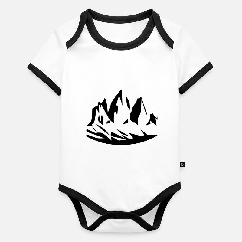Three Peaks - simply fantastic Organic Baby Contrasting Bodysuit