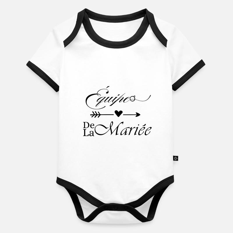 Braut-Team Baby Bio-Kurzarm-Kontrastbody