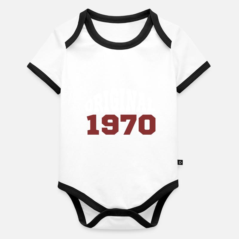 Original 1970 Organic Baby Contrasting Bodysuit