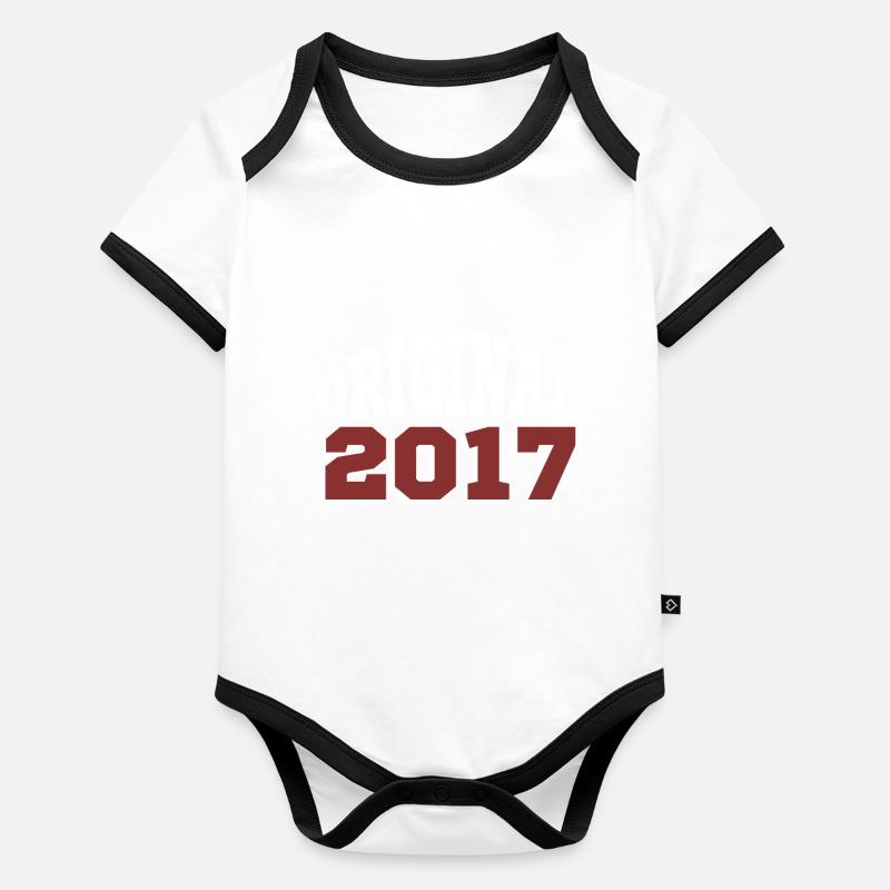 Original 2017 Body Bébé bio contrasté manches courtes