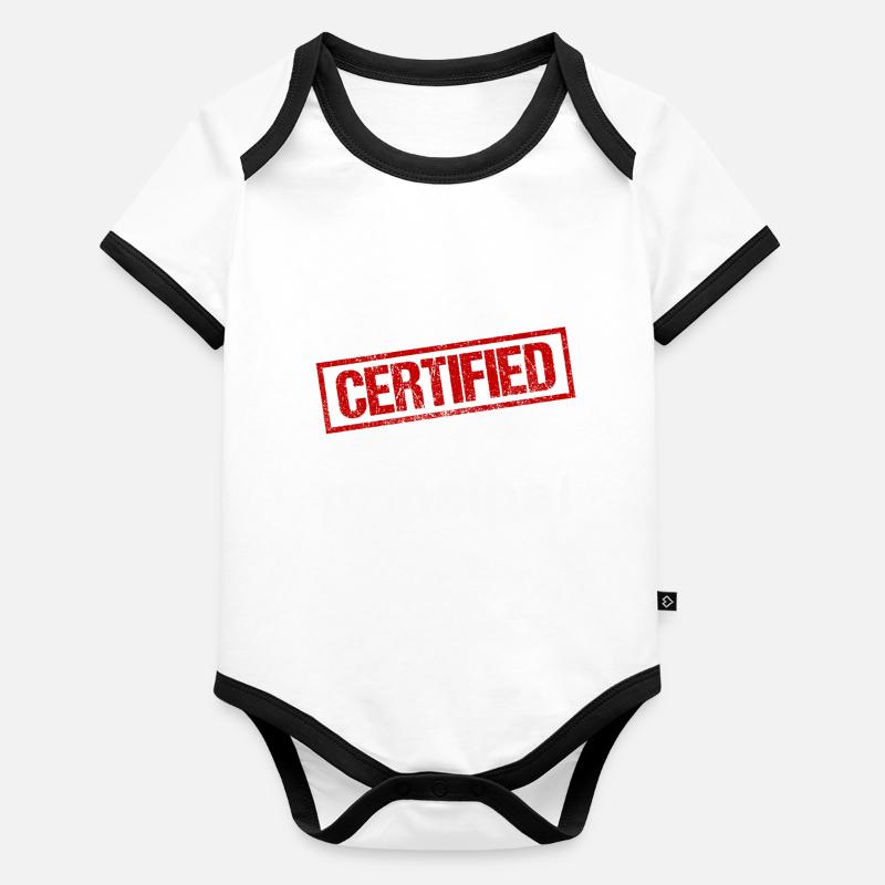 Gérant Body Bébé bio contrasté manches courtes