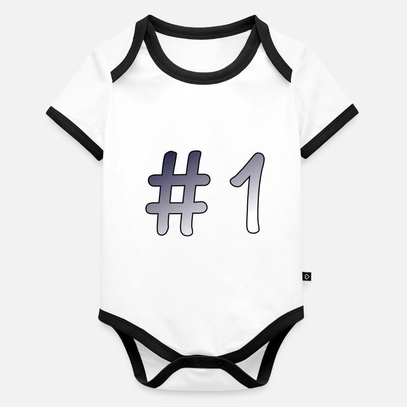 #1 Baby Bio-Kurzarm-Kontrastbody