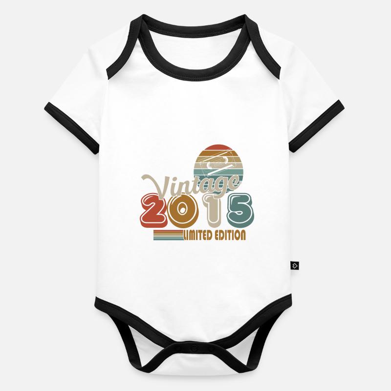 2015 Body Bébé bio contrasté manches courtes