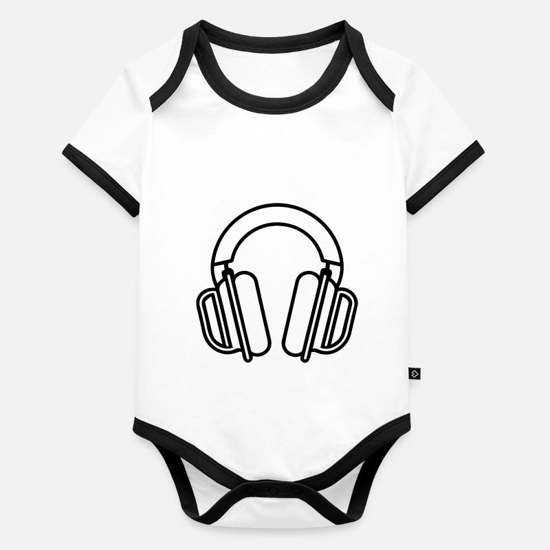 casque audio gaming Body Bébé bio contrasté manches courtes