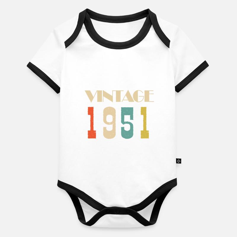 1996 Vintage Geschenk in limitierter Auflage Baby Bio-Kurzarm-Kontrastbody