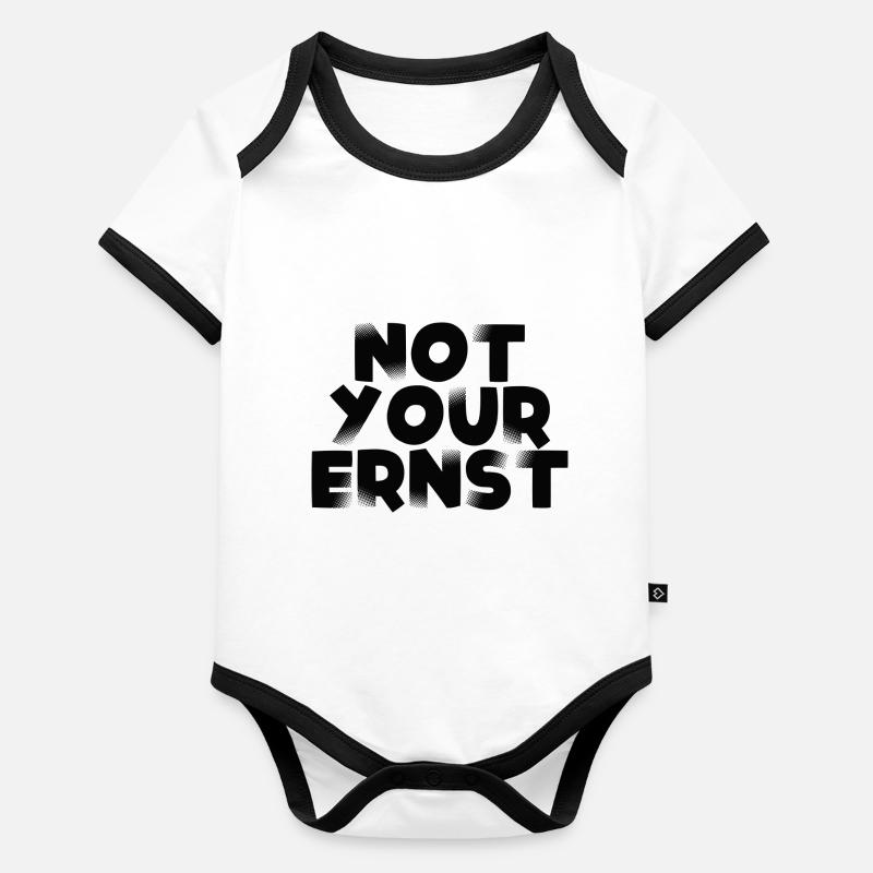 not your ernst Baby Bio-Kurzarm-Kontrastbody