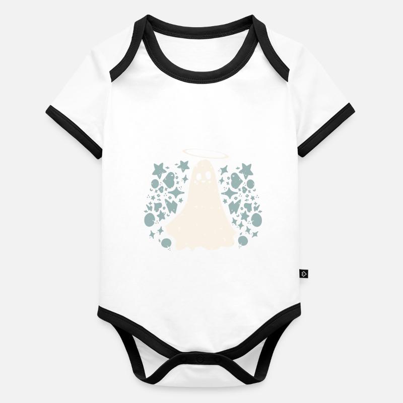 Saint- Body Bébé bio contrasté manches courtes