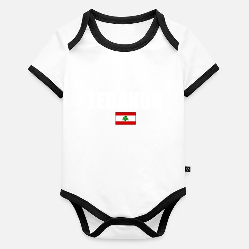 Liban Body Bébé bio contrasté manches courtes
