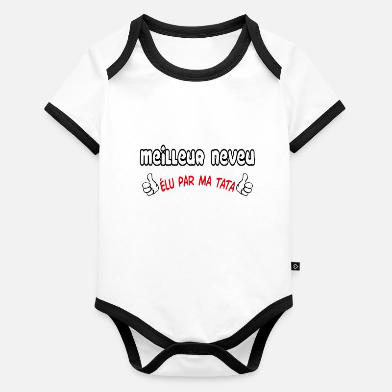BEST Nephew Organic Baby Contrasting Bodysuit