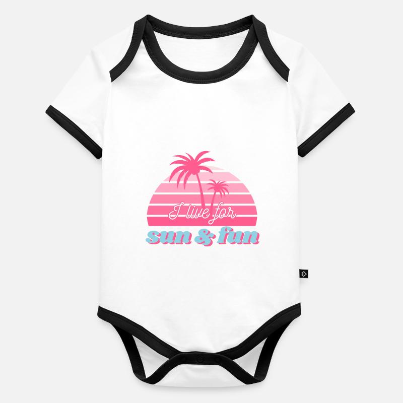 Chemise Sun & fun Body Bébé bio contrasté manches courtes