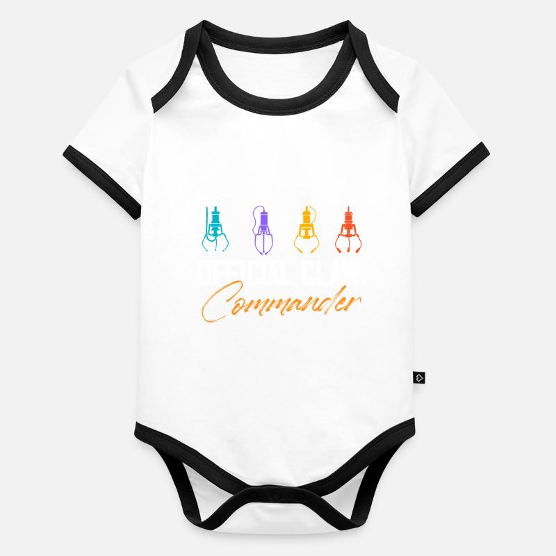 Official Claw Commander Arcade Crane Machine Baby Bio-Kurzarm-Kontrastbody