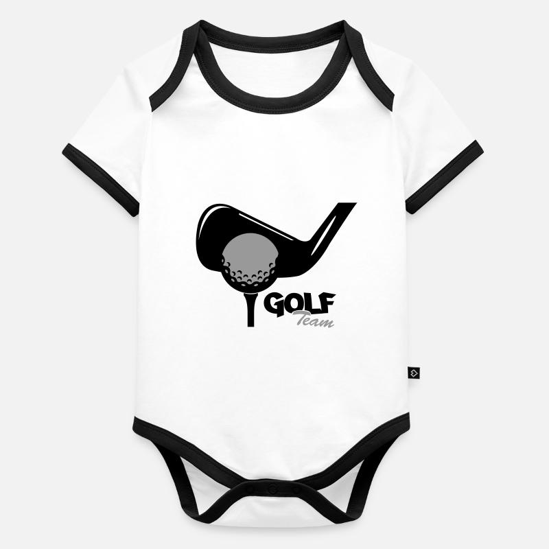 Équipe de golf Body Bébé bio contrasté manches courtes