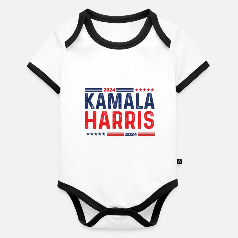 KAMALA HARRIS America Organic Baby Contrasting Bodysuit