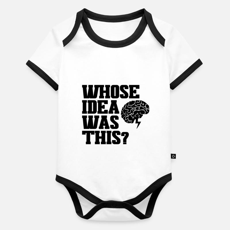 Whose Idea Was This 3 Baby Bio-Kurzarm-Kontrastbody