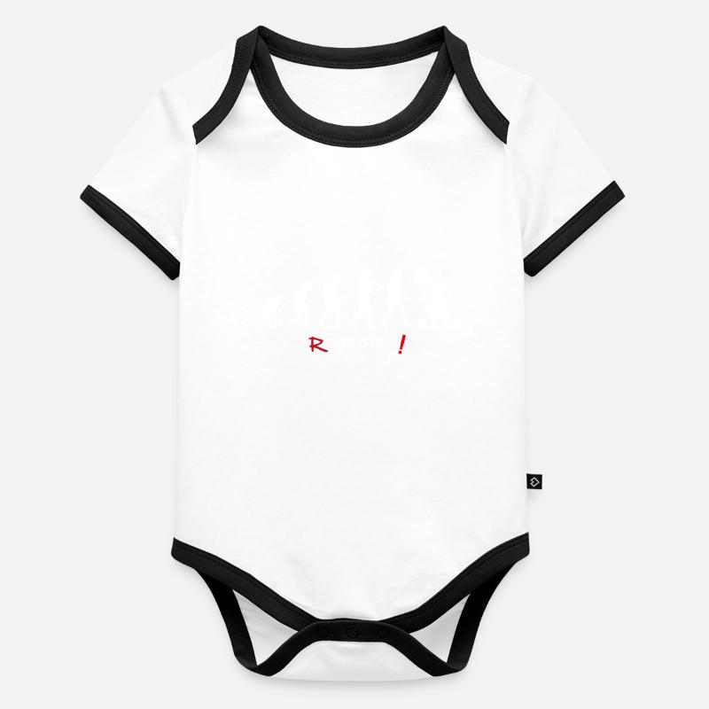Revolution - Evolution Fun Spin 22 pour hommes Body Bébé bio contrasté manches courtes