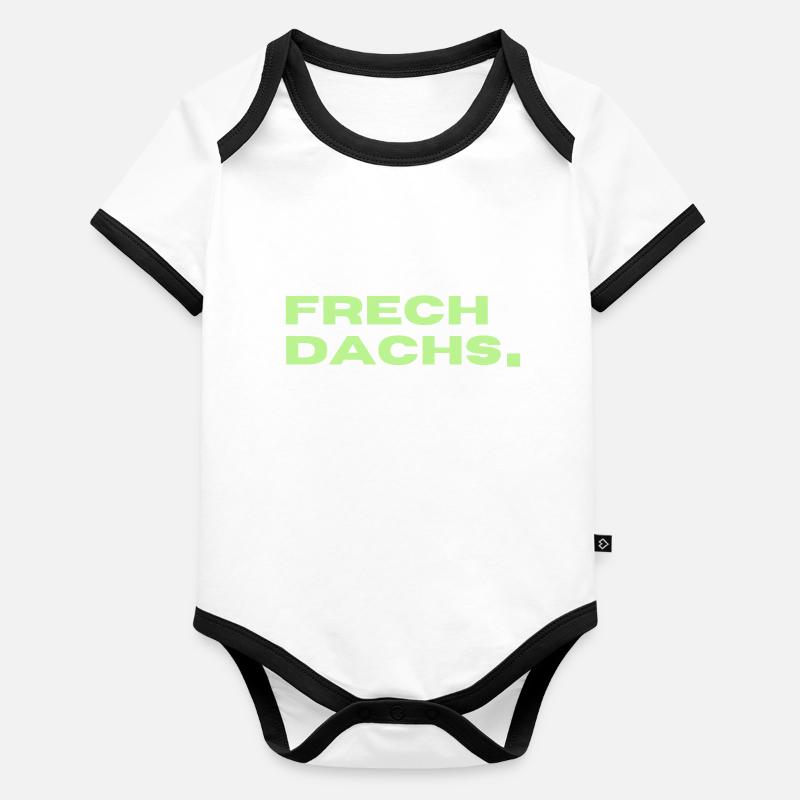 FRECHDACHS Baby Bio-Kurzarm-Kontrastbody