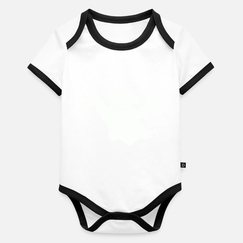 Fantôme Body Bébé bio contrasté manches courtes